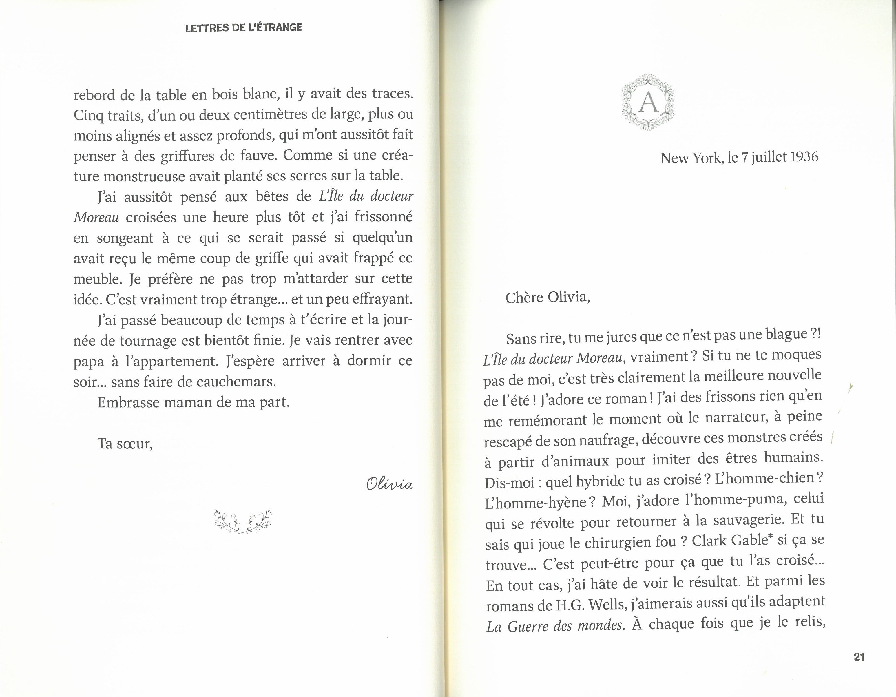 LETTRES DE L