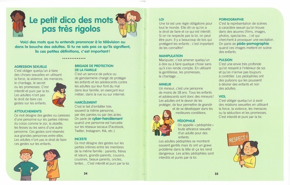 LE PETIT LIVRE POUR DIRE STOP AUX VIOLENCES SEXUELLES FAITES AUX ENFANTS