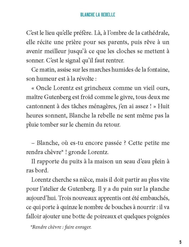 LA VERITABLE HISTOIRE DE BLANCHE, APPRENTIE DANS L