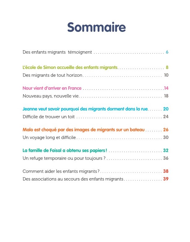 LE PETIT LIVRE POUR PARLER DES ENFANTS MIGRANTS