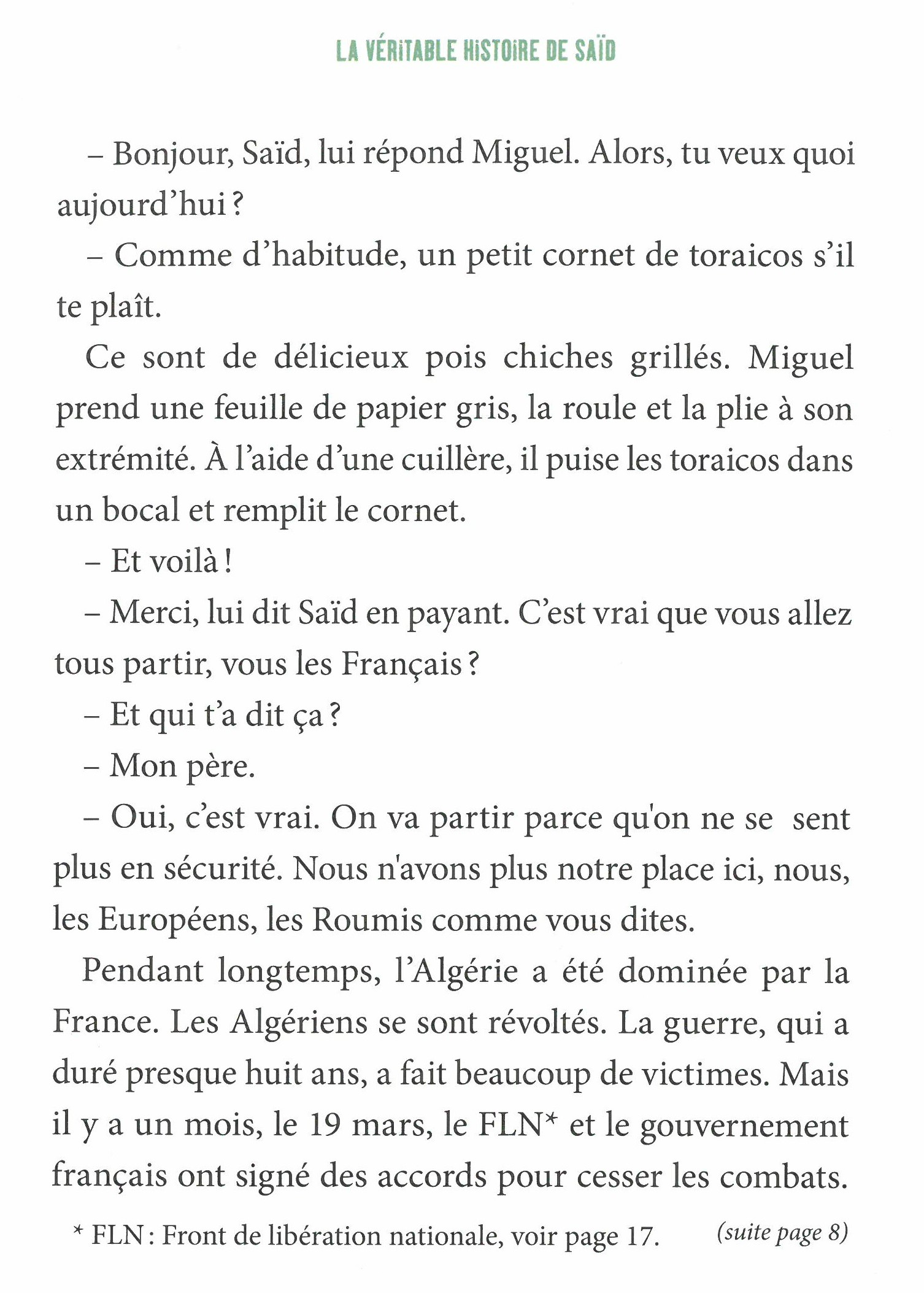 LA VERITABLE HISTOIRE DE SAID, ENFANT PENDANT LA GUERRE D