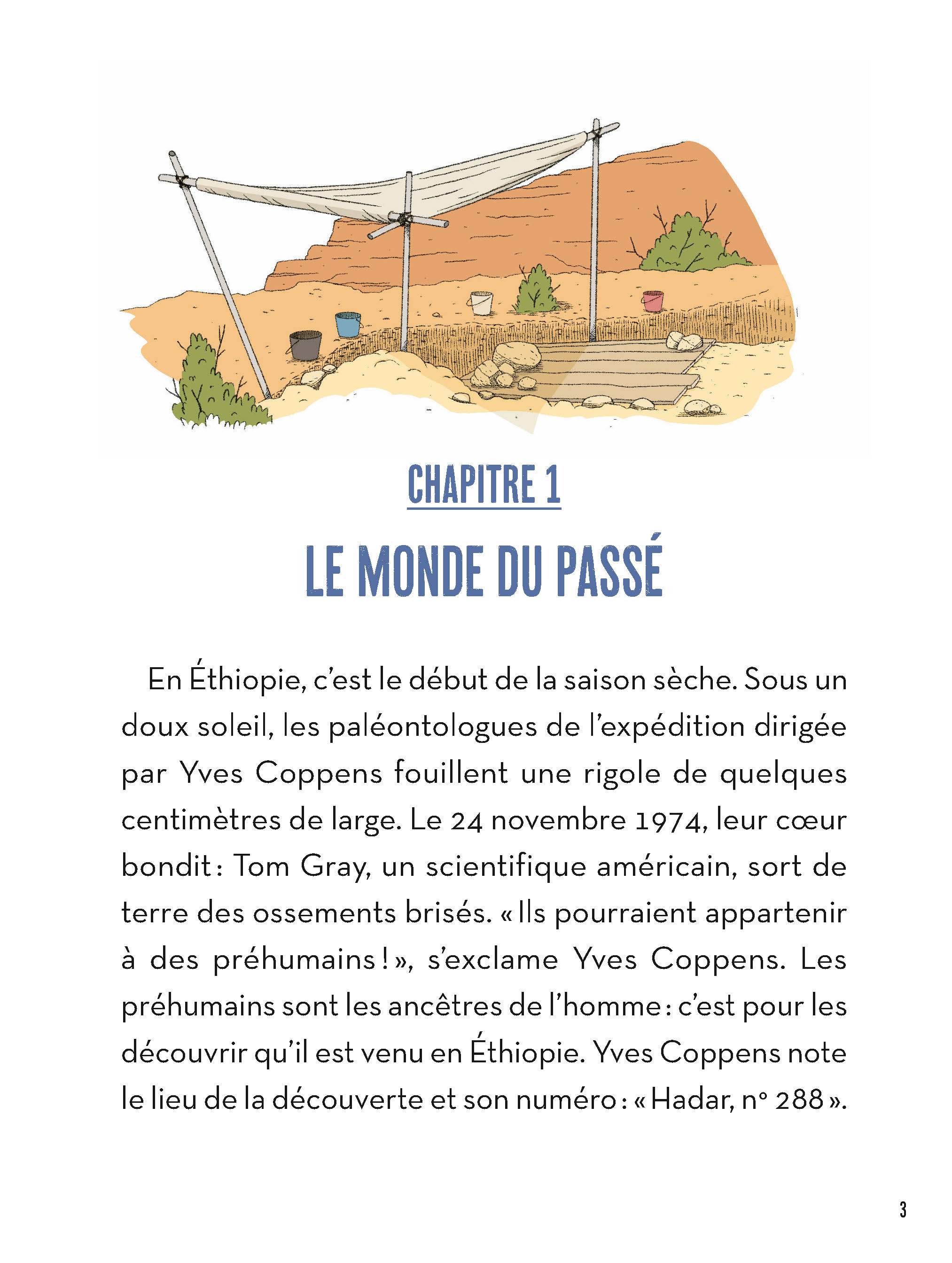 YVES COPPENS, LE PALEONTOLOGUE QUI A DECOUVERTE LUCY