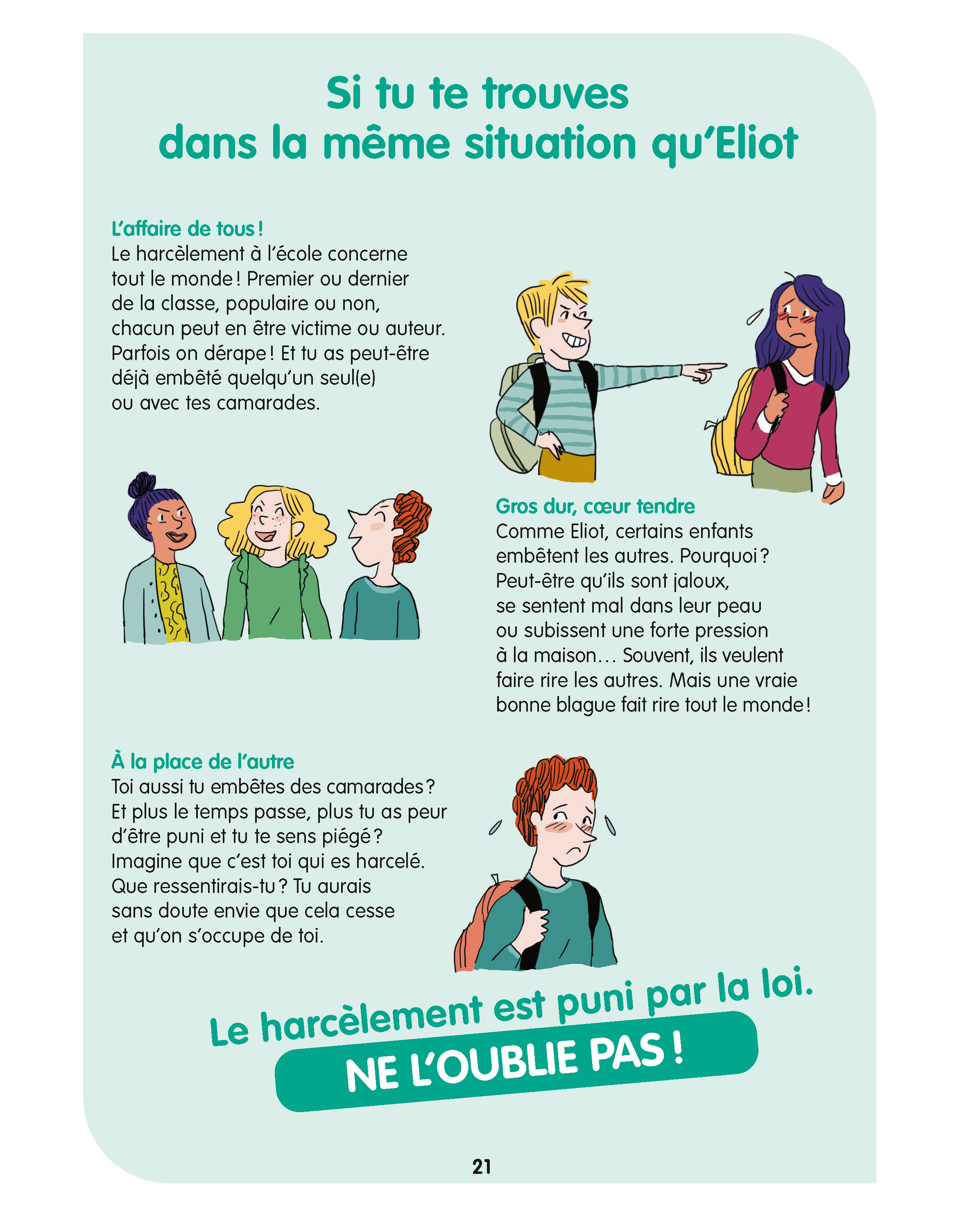 LE PETIT LIVRE POUR DIRE STOP AU HARCELEMENT A L