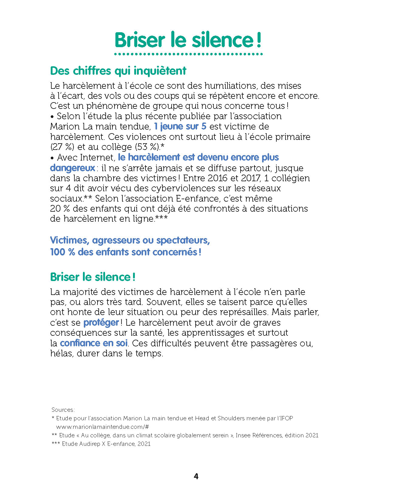 LE PETIT LIVRE POUR DIRE STOP AU HARCELEMENT A L