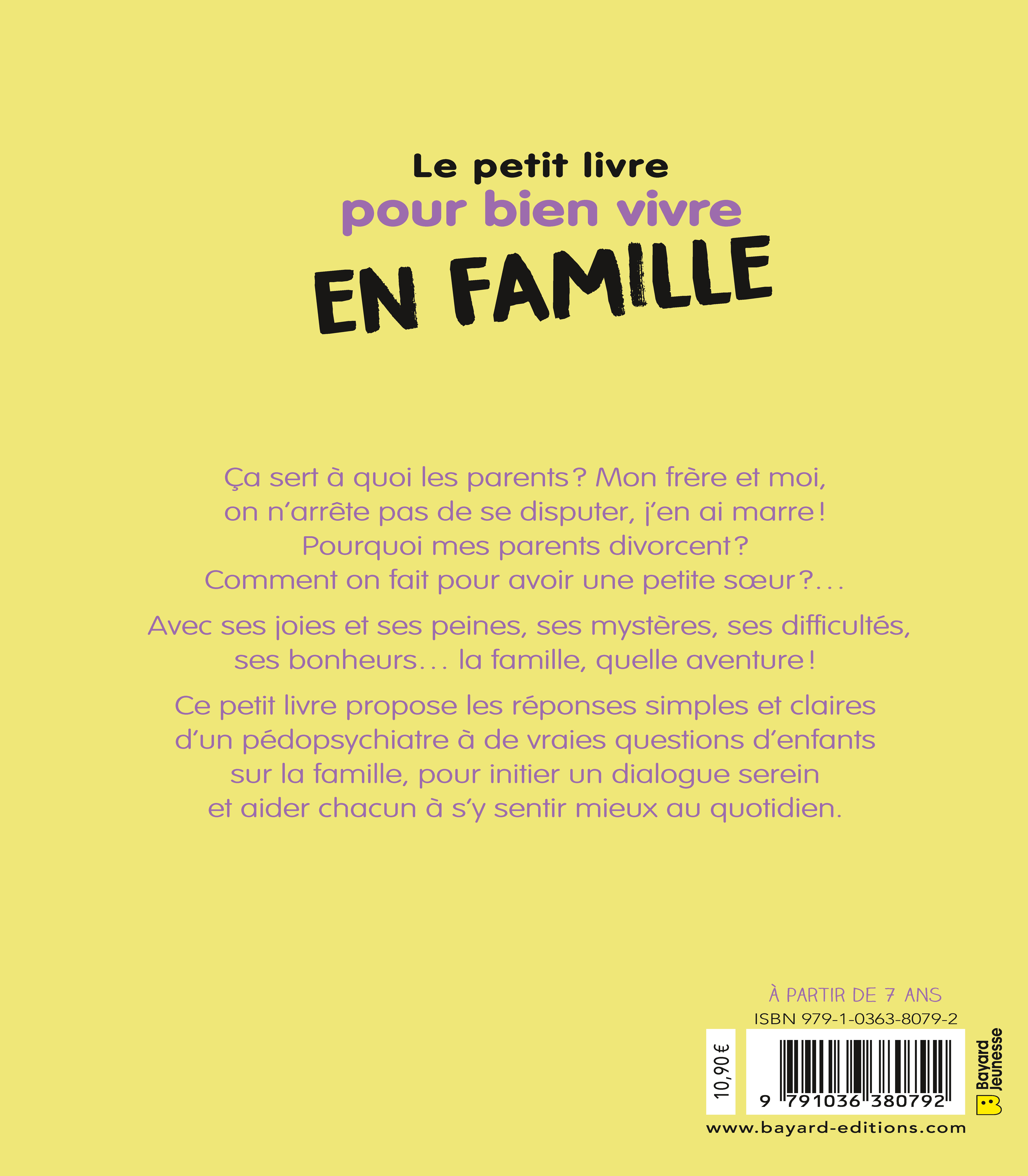 PETIT LIVRE POUR BIEN VIVRE EN FAMILLE