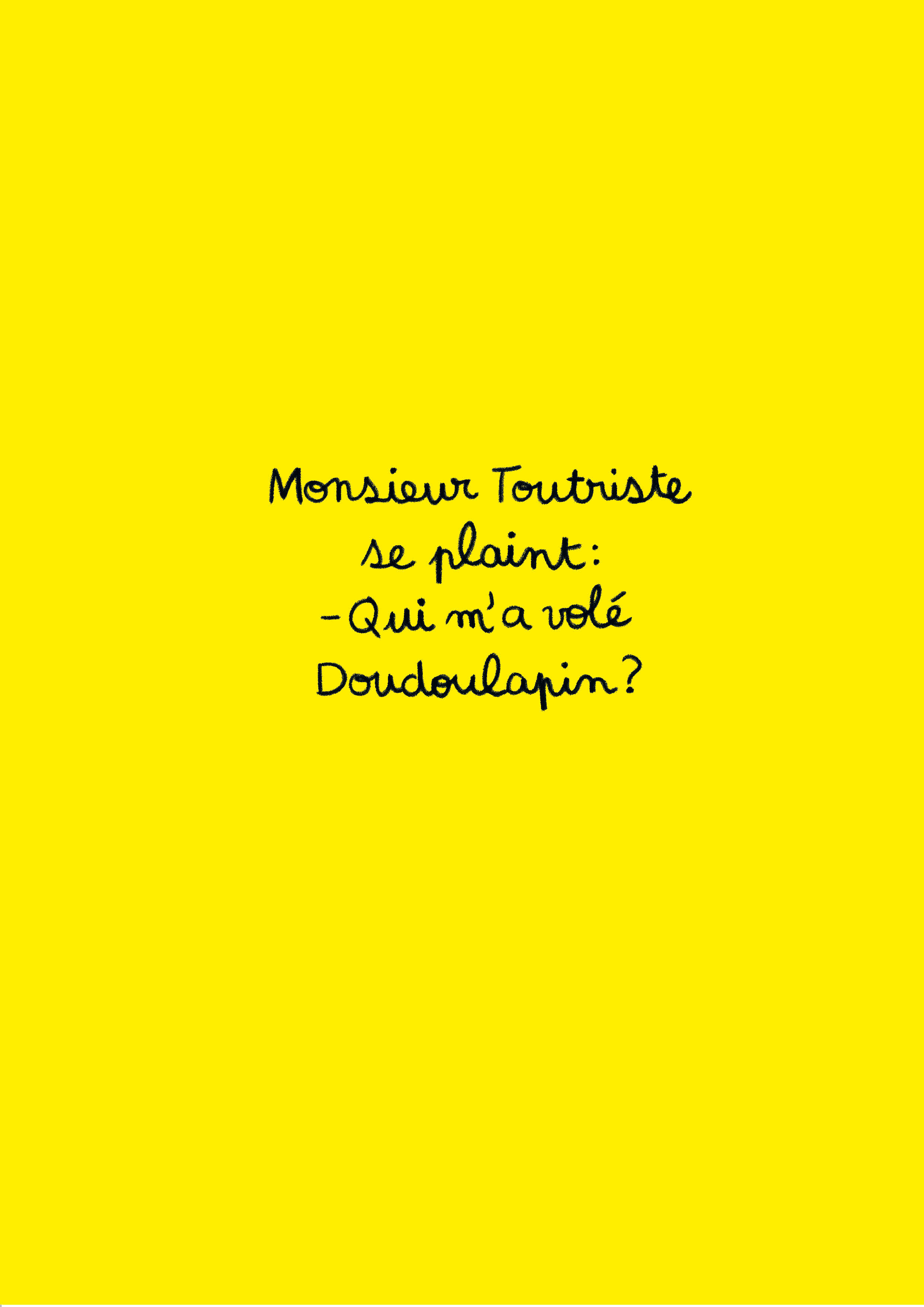 QUI A VOLE DOUDOULAPIN ?