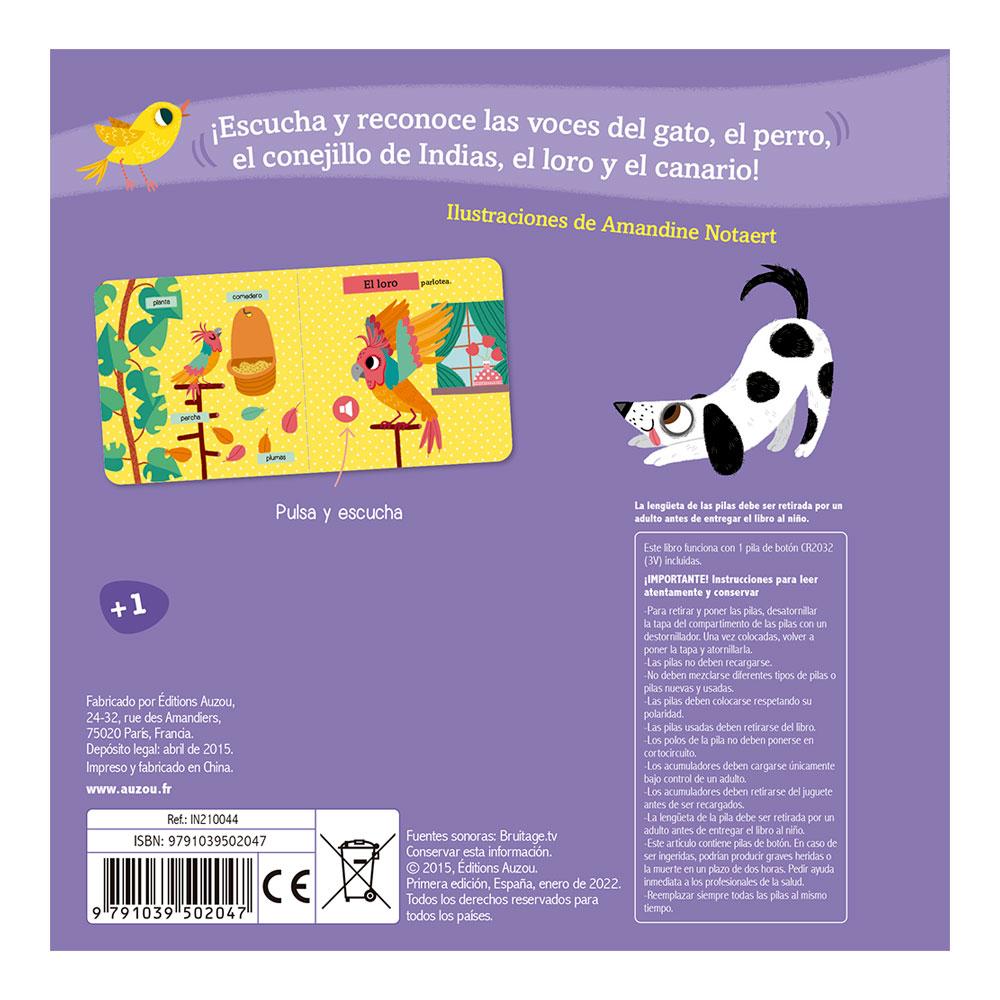 Libro De Sonidos. Animales De Compañía