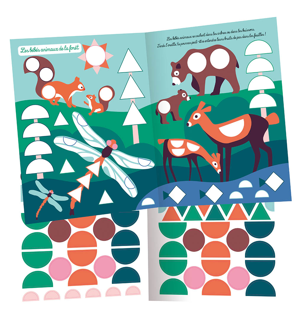 1000 Premières Gommettes Formes - Bébés Animaux