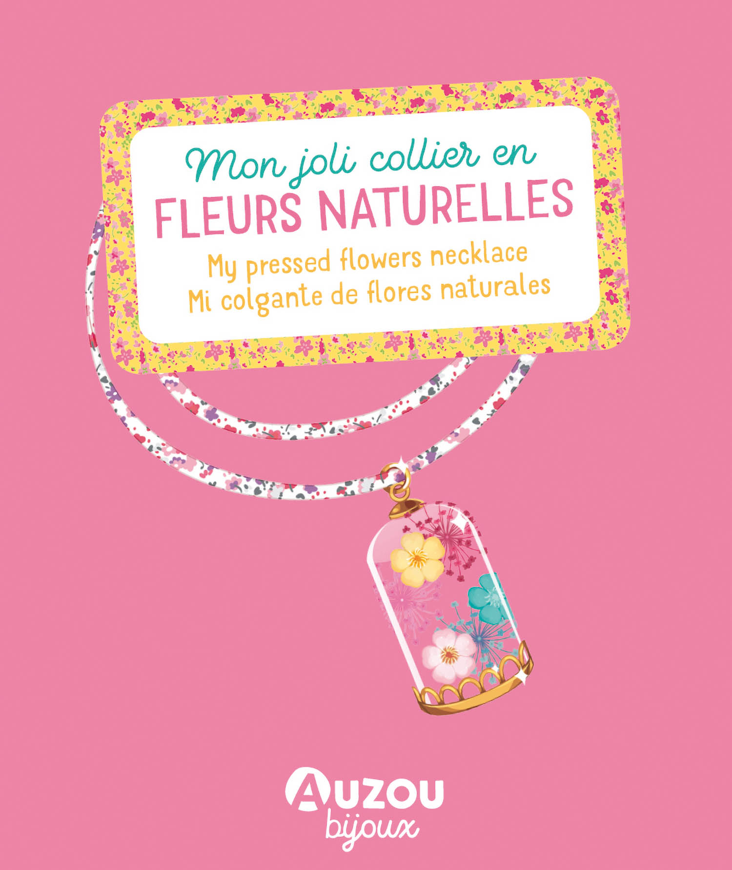 NE MON JOLI COLLIER EN FLEURS NATURELLES