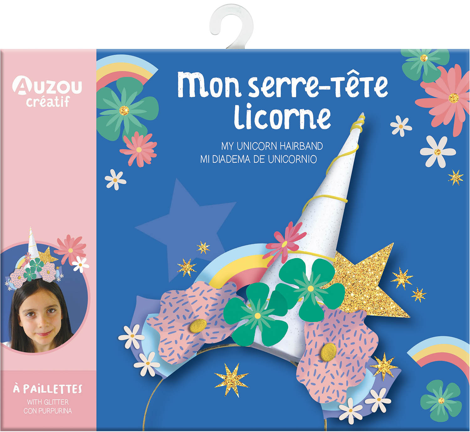 Mon serre-tête licorne - En paillettes