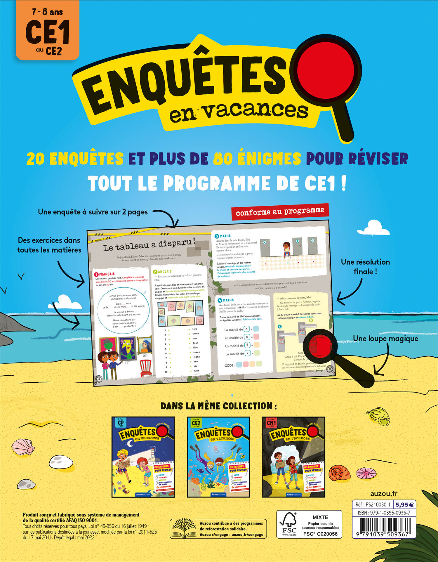 ENQUETES EN VACANCES - DU CE1 AU CE2 - 2026