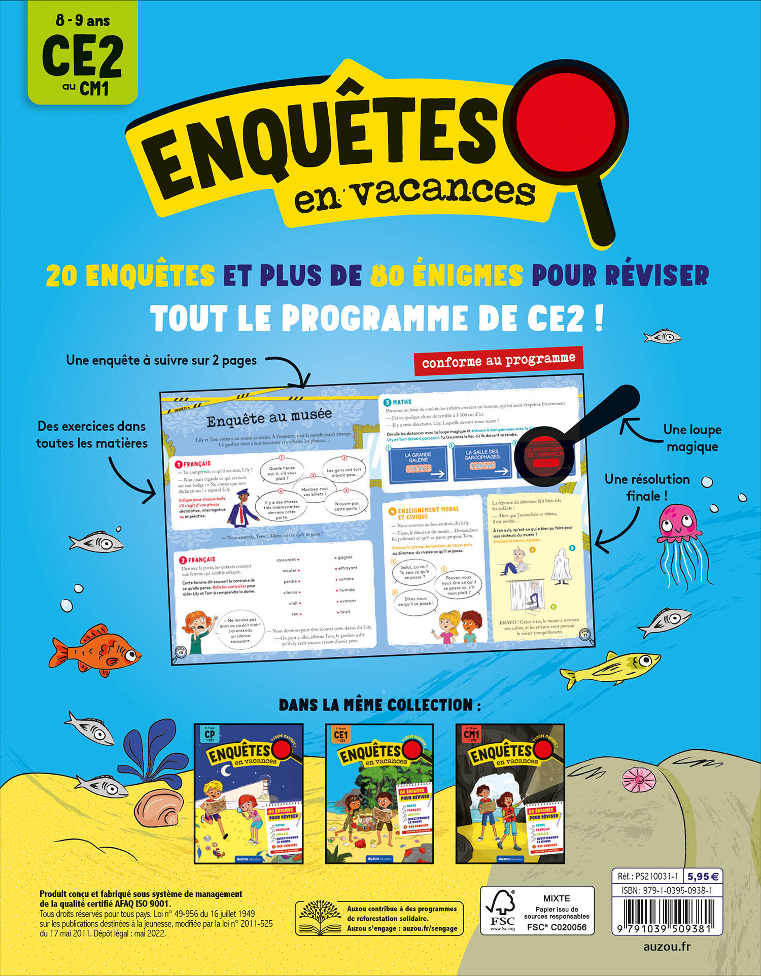 ENQUETES EN VACANCES - DU CE2 AU CM1 - 2026