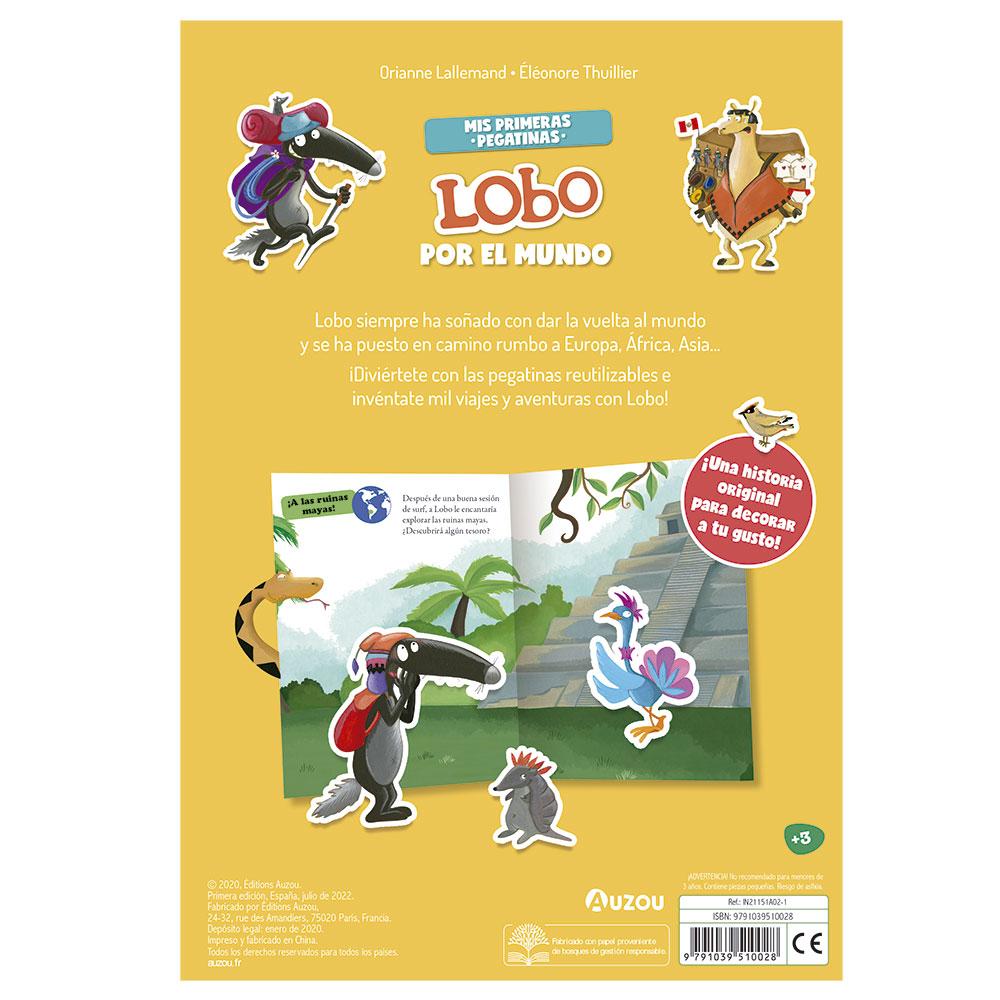 Mis Primeras Pegatinas. Lobo Por El Mundo