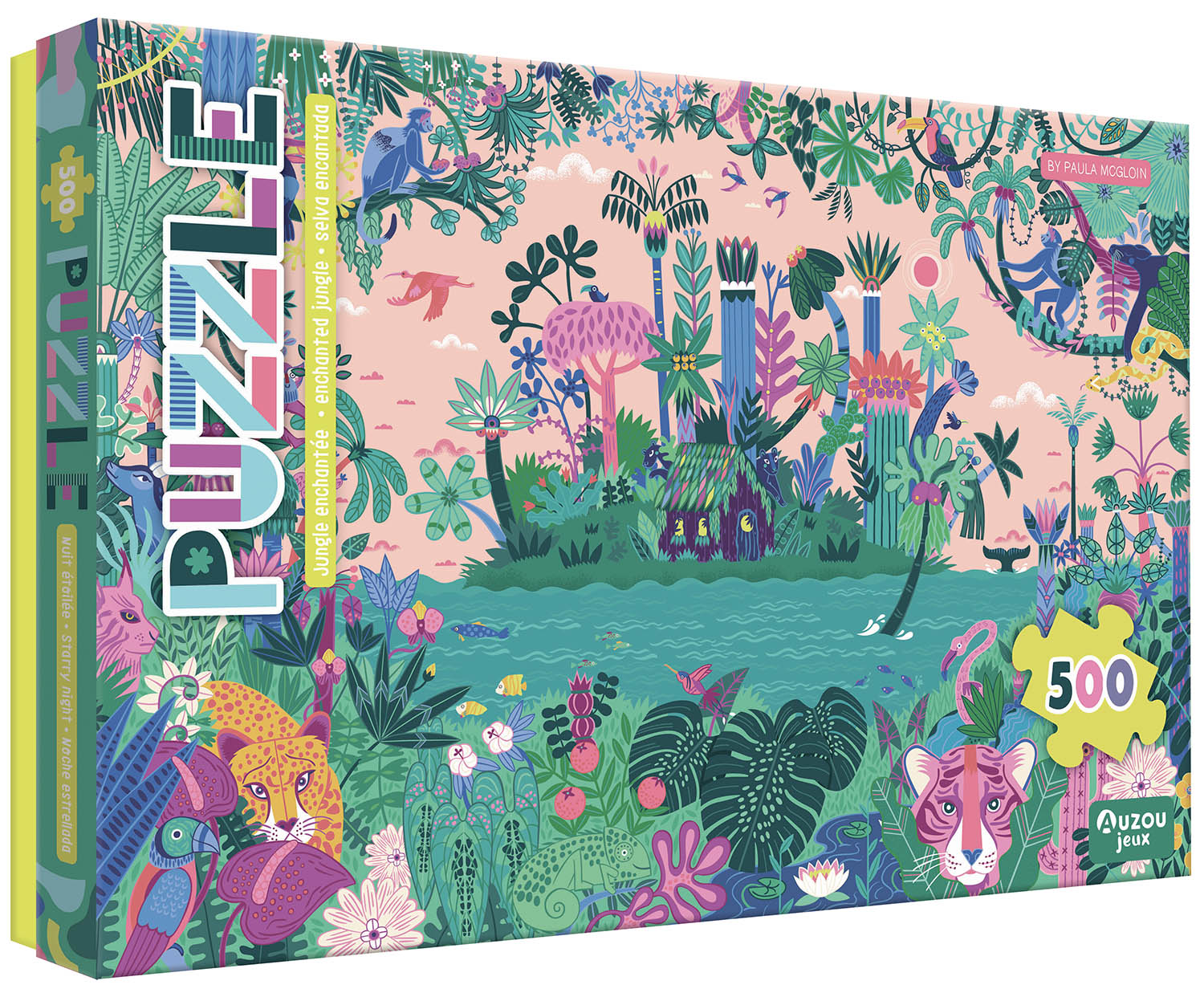 Puzzle  Jungle Enchantée 500 Pièces
