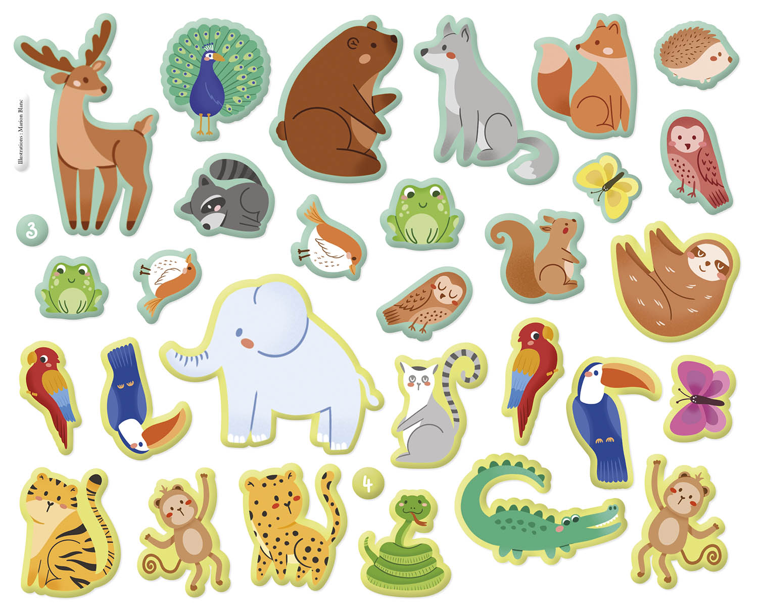 Mes autocollants en relief