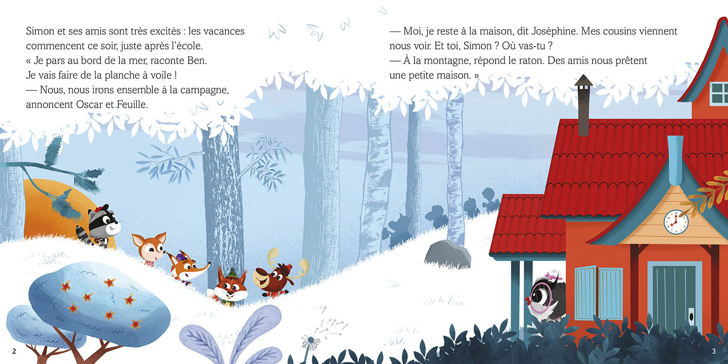 SIMON PART EN VACANCES A LA MONTAGNE