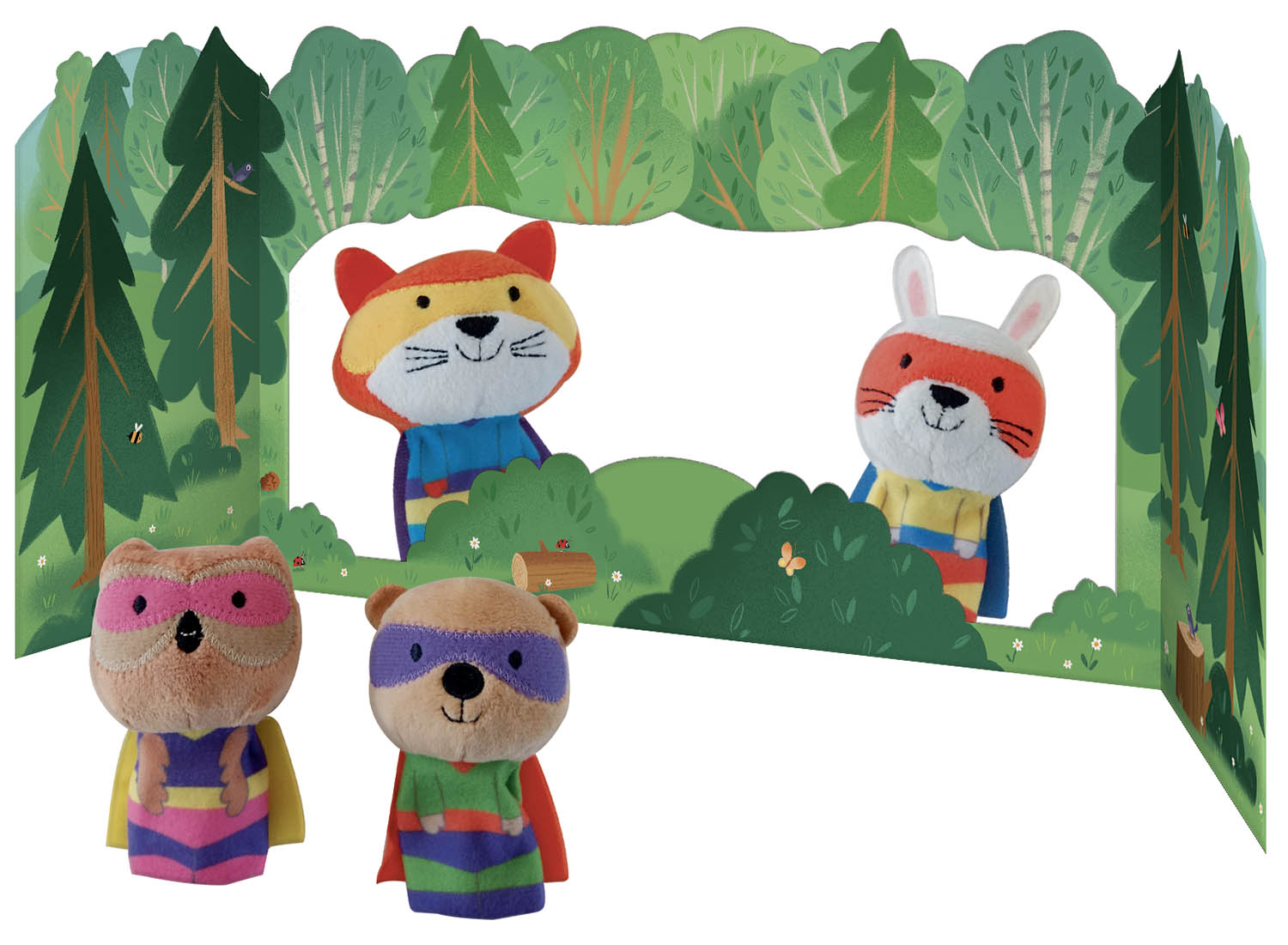 Coffret marionnettes à doigts - Les mini-héros de la forêt 2 Coffret marionnettes à doigts - Les mini-héros de la forêt 2