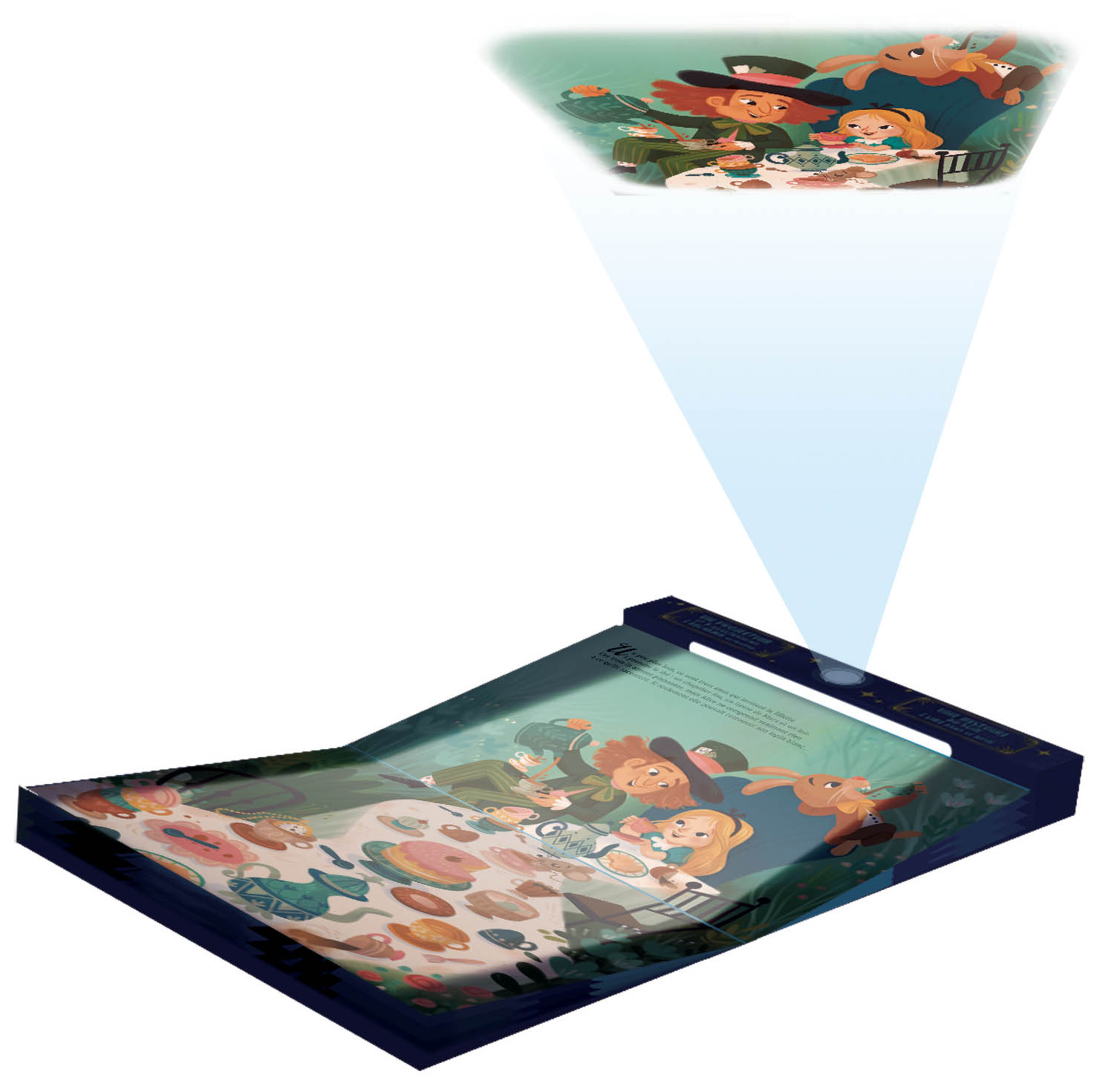 Alice Au Pays Des Merveilles - Livre Projecteur