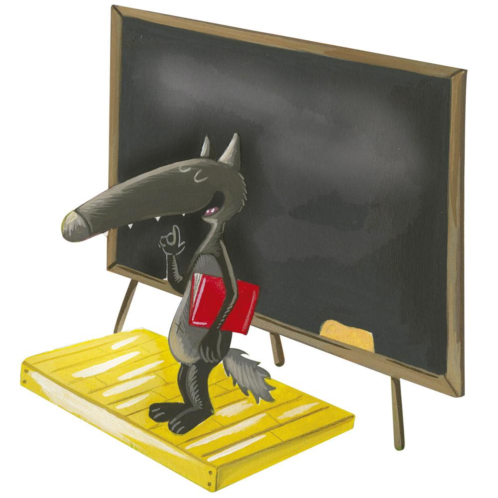 El Lobo Que Quería Ir A La Escuela