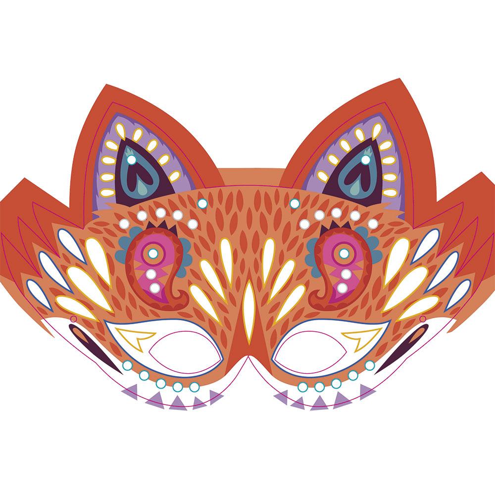 Mi Estuche De Artista: Estuche De Máscaras Con Brillantina