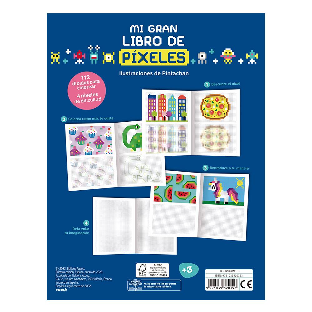 Mi Gran Libro Para Colorear: Píxeles