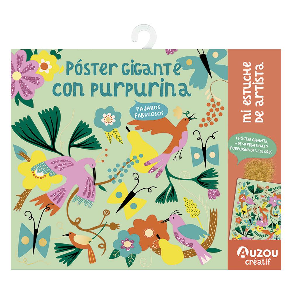 Estuche De Artista. Póster Gigante Con Purpurina