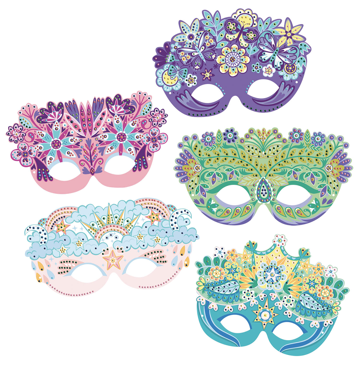 Ma Pochette D'artiste - Mes Masques En Strass