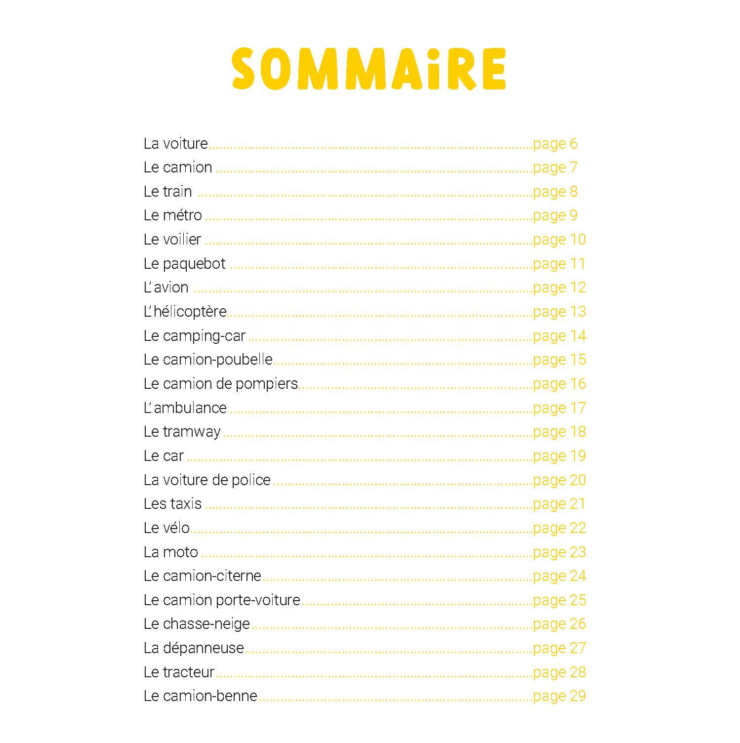 LES VEHICULES - MON PREMIER DOC PHOTO