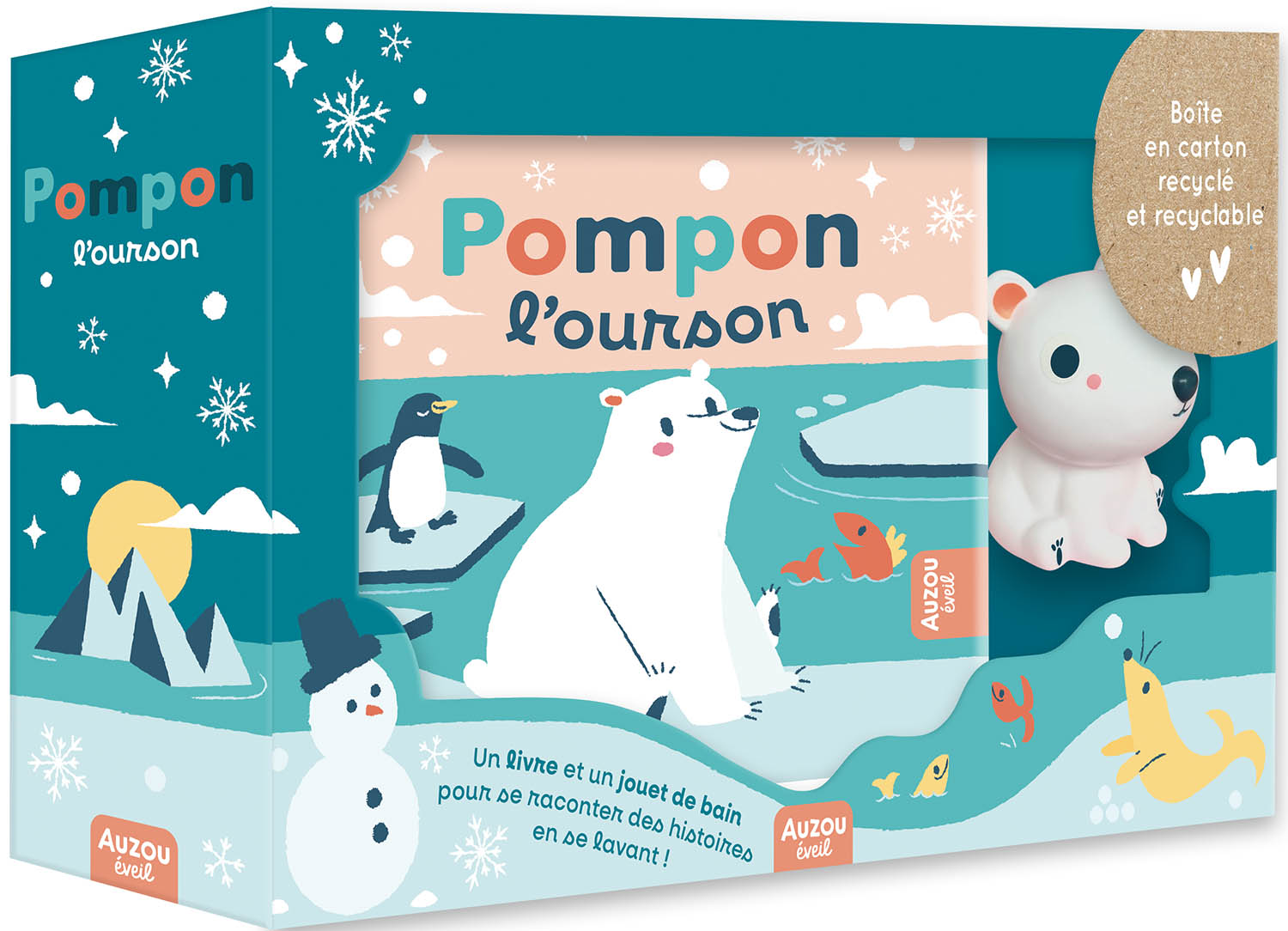 Poppy The Polar Bear Chases Snowflakes
