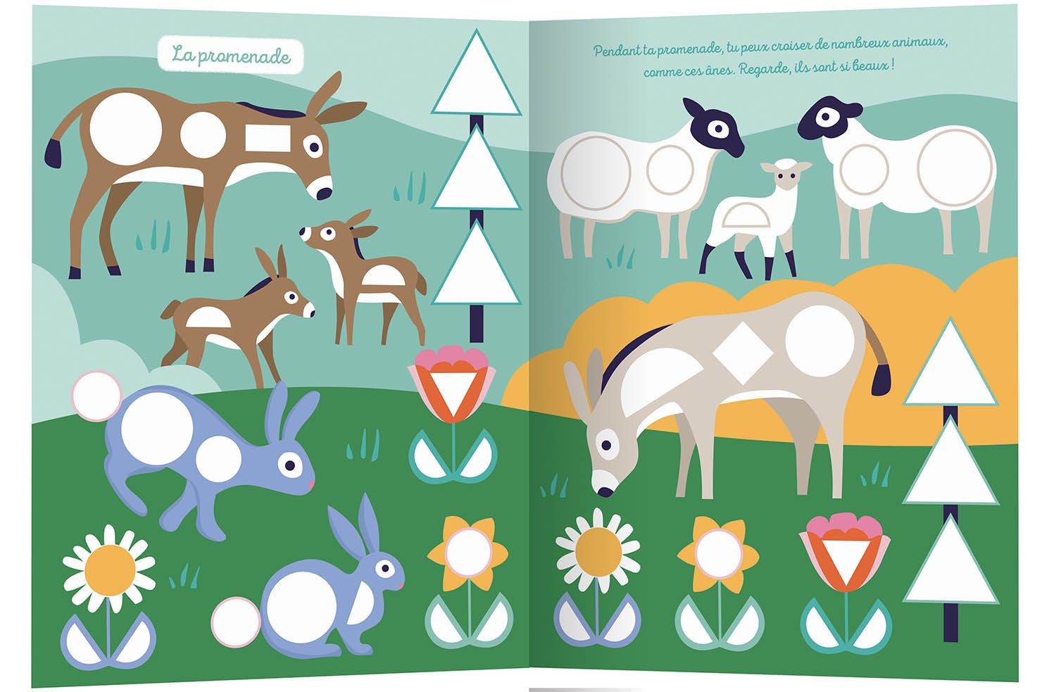 1000 gommettes formes - La ferme