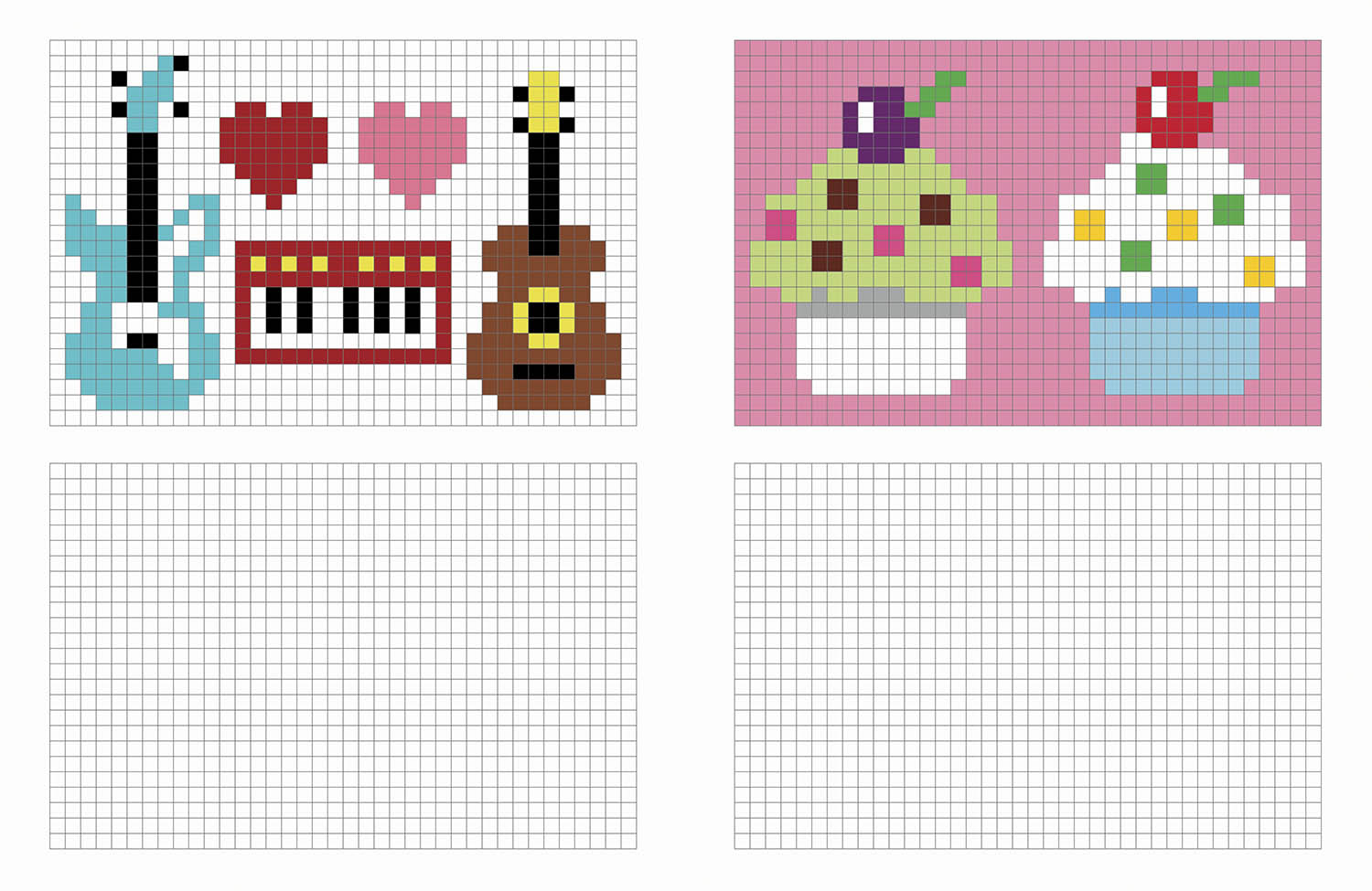 Mes grands coloriages - Pixels 2 Mes grands coloriages - Pixels 2