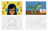 Mes grands coloriages - Pixels 2 Mes grands coloriages - Pixels 2
