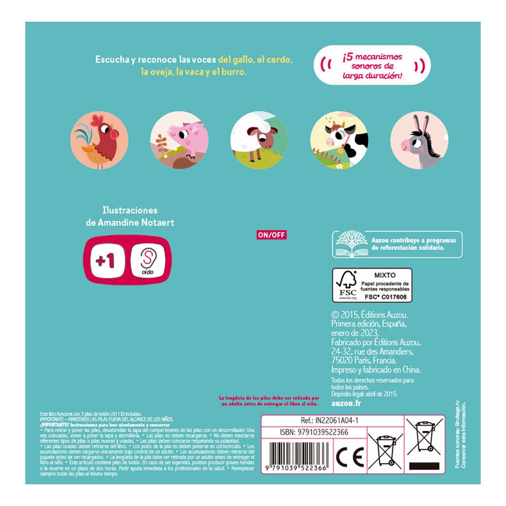 Libro De Sonidos. Animales De La Granja