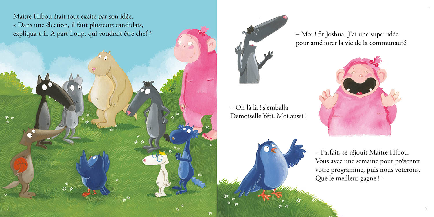 LE LOUP QUI DEVENAIT CHEF DE LA FORET 