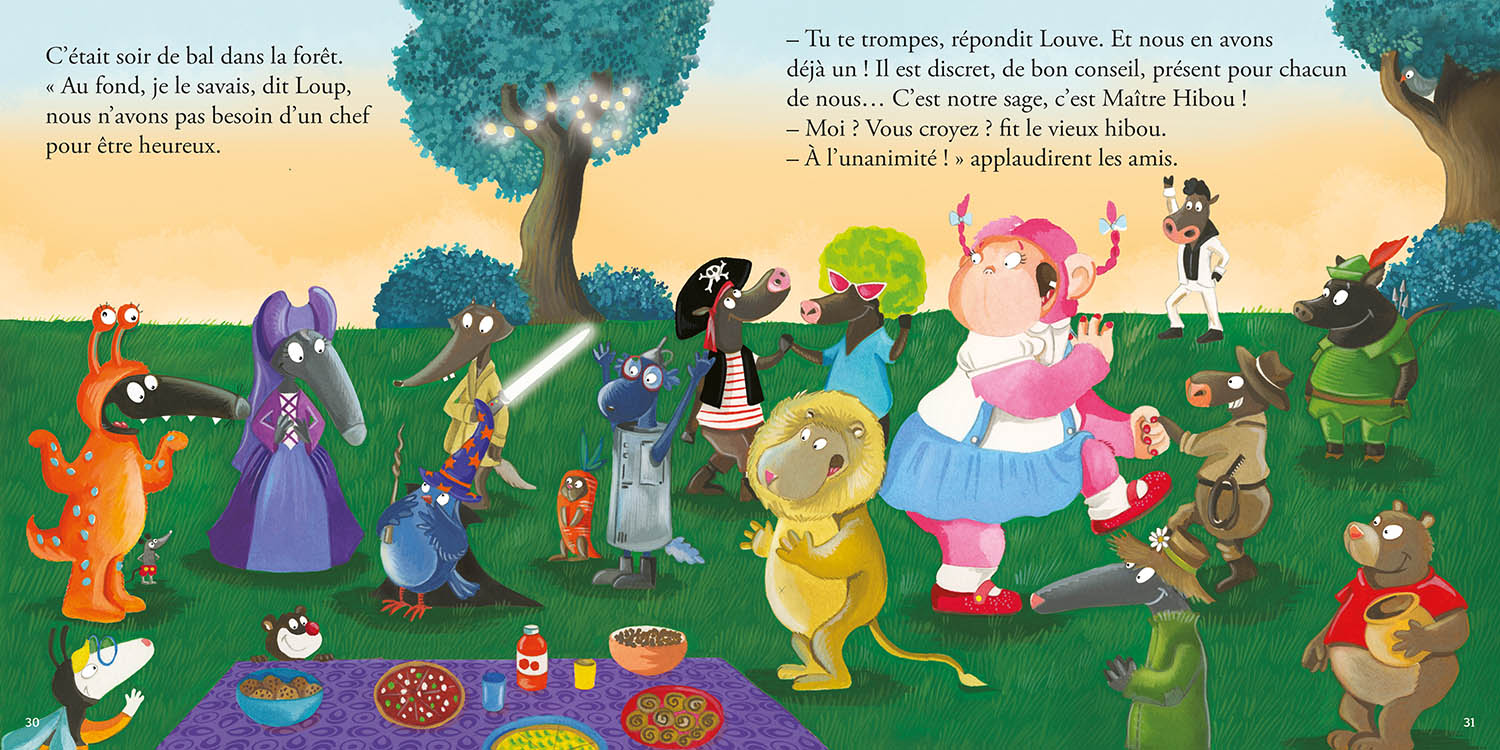 LE LOUP QUI DEVENAIT CHEF DE LA FORET 