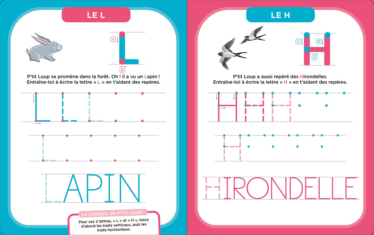 Mes Activités Effaçables P'tit Loup - Lettres Bâtons Mes Activités Effaçables P'tit Loup - Lettres Bâtons