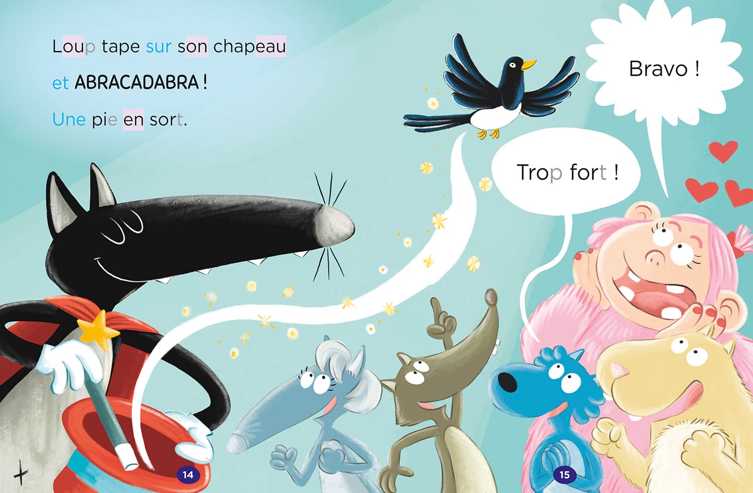ABRACADABRA !  NIV1  - MES LECTURES DE CP AVEC LOUP