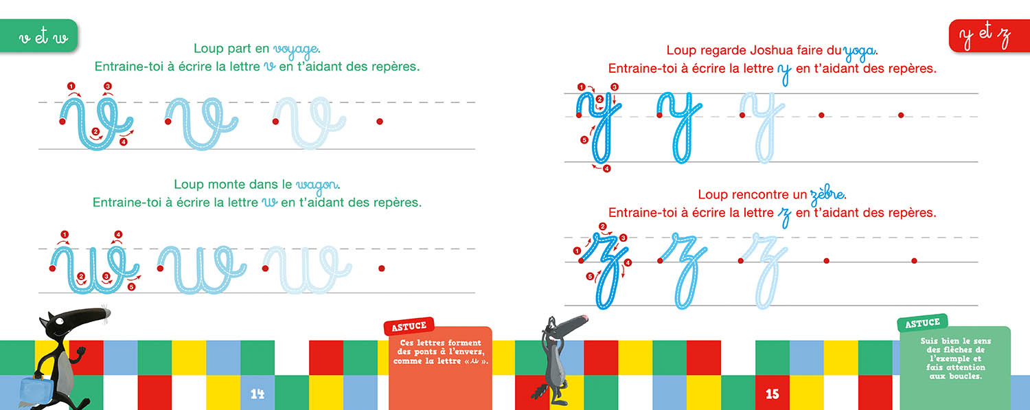 Les Lettres Minuscules Avec Loup