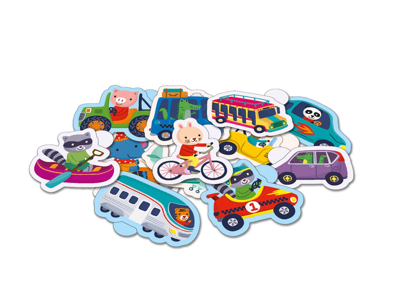 100 gommettes - Transports