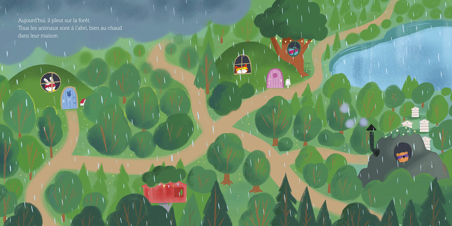 Les Mini-Héros De La Forêt - Ensemble Contre La Pluie