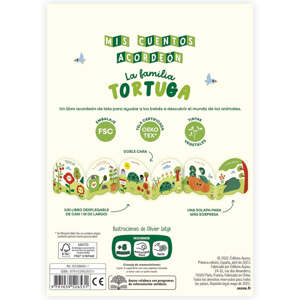 Mis Cuentos De Tela Acordeón: La Familia Tortuga