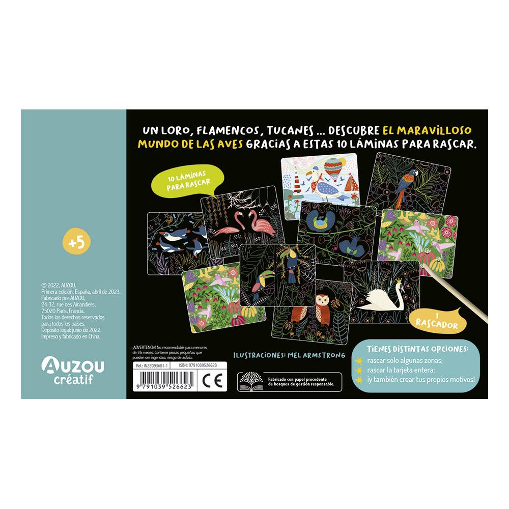 Láminas Para Rascar: Pájaros