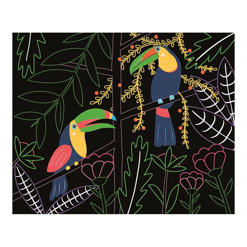 Láminas Para Rascar: Pájaros