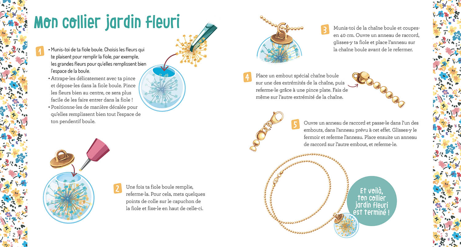 NE Boîte à bijoux fleuris