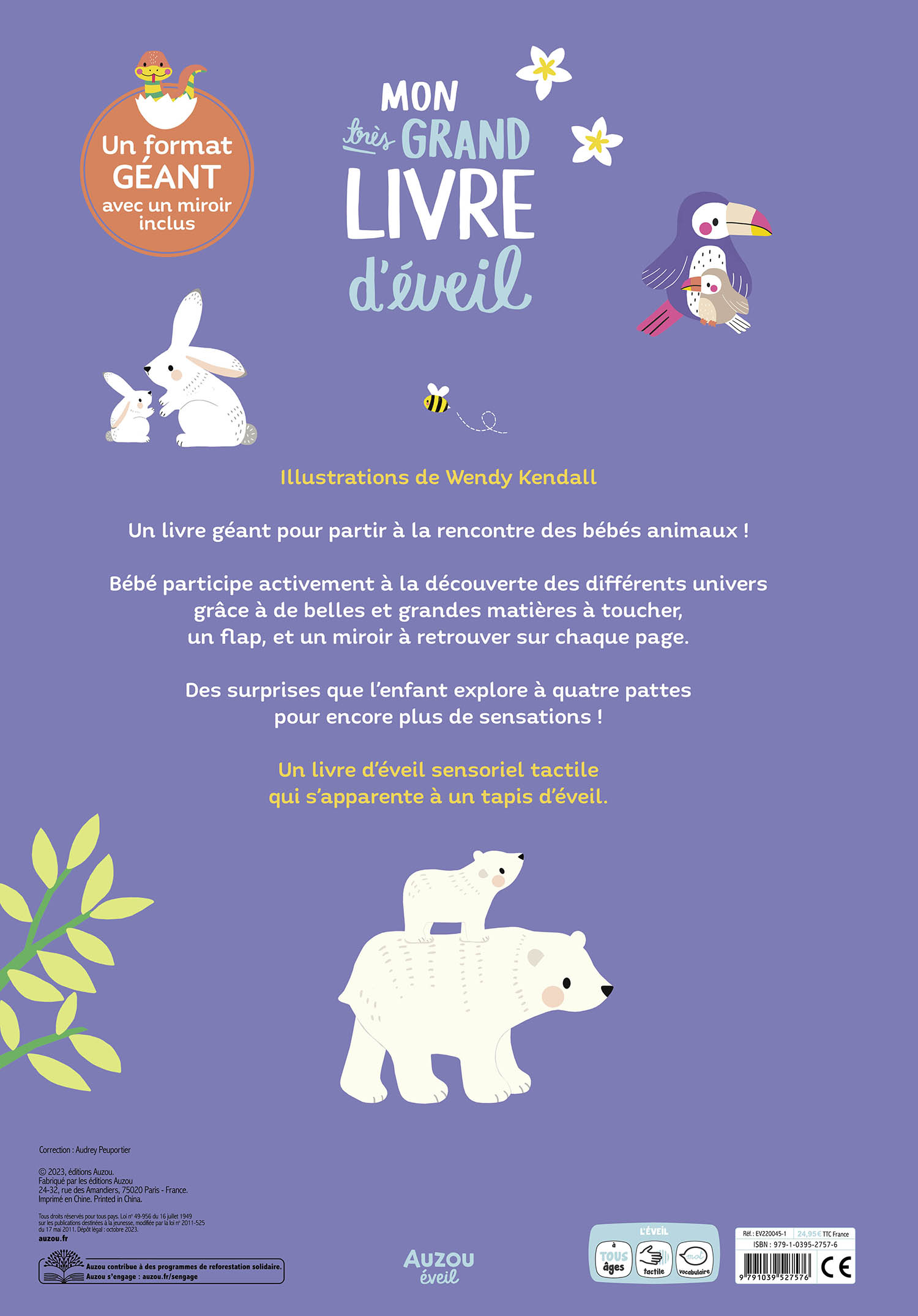 Mon Très Grand Livre D'éveil - Les Bébés Animaux