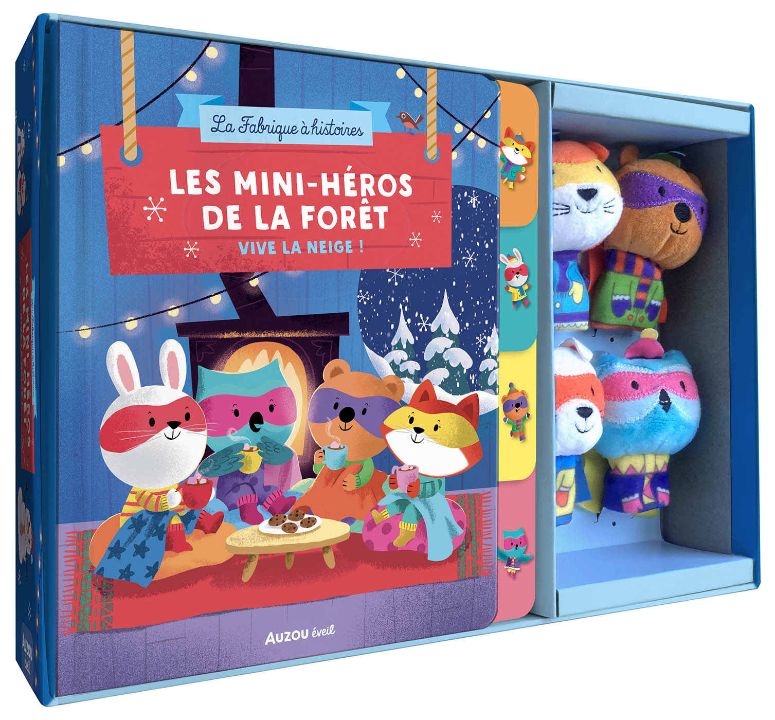 COFFRET MARIONNETTES A DOIGTS - LES MINI-HEROS DE LA FORET
