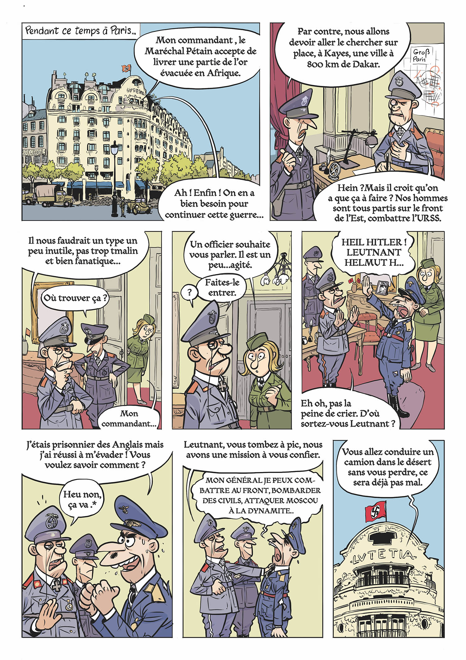 MISSION SAHARA - LA DROLE DE GUERRE DE PAPI ET LUCIEN T3