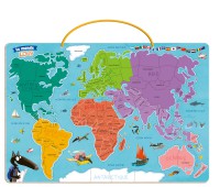 MA CARTE DU MONDE MAGNETIQUE EN PUZZLE - JE DECOUVRE LE MONDE AVEC LOUP