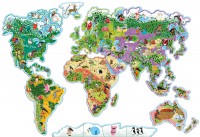 MA CARTE DU MONDE MAGNETIQUE EN PUZZLE - JE DECOUVRE LE MONDE AVEC LOUP