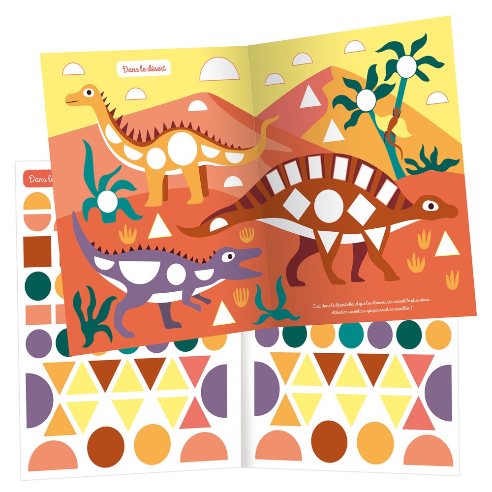 1000 gommettes formes - Dinosaures